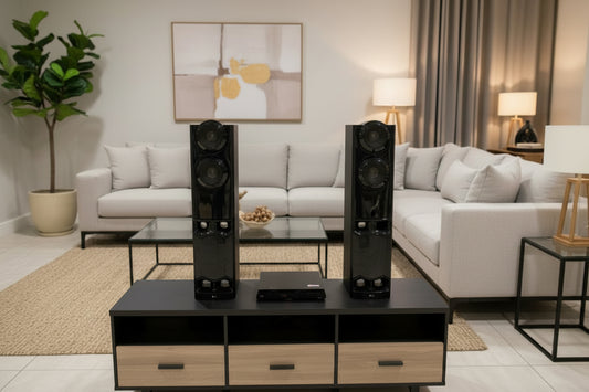 LG 4.2 CHANNEL 1250W SOUND TOWER DUAL S/W LHD687