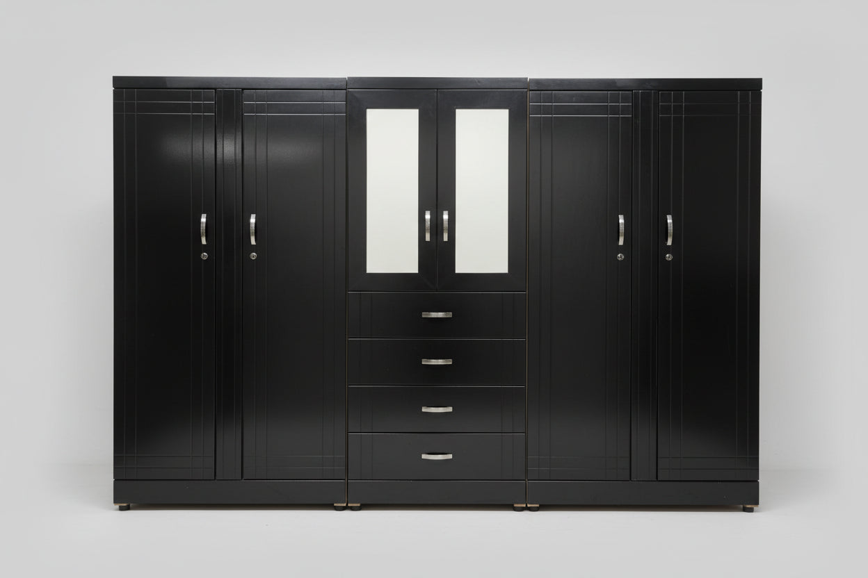 CONTINENTAL 5PC SPACESAVER BLK