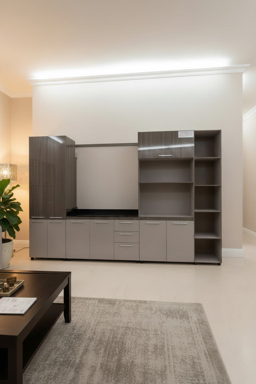 Mw BR 821 4pc K/scheme Alpine oak+Cappucino - Makoya Home