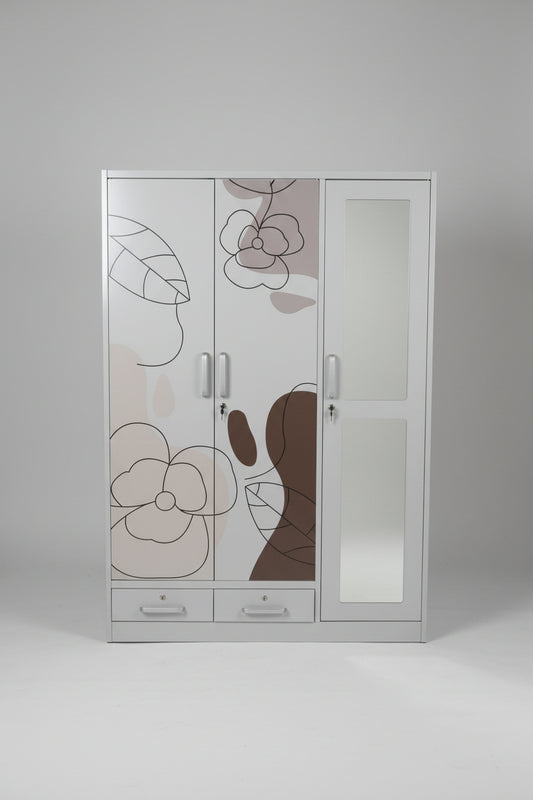 MW MET3C 3DR METAL ROBE WHITE FLOWER