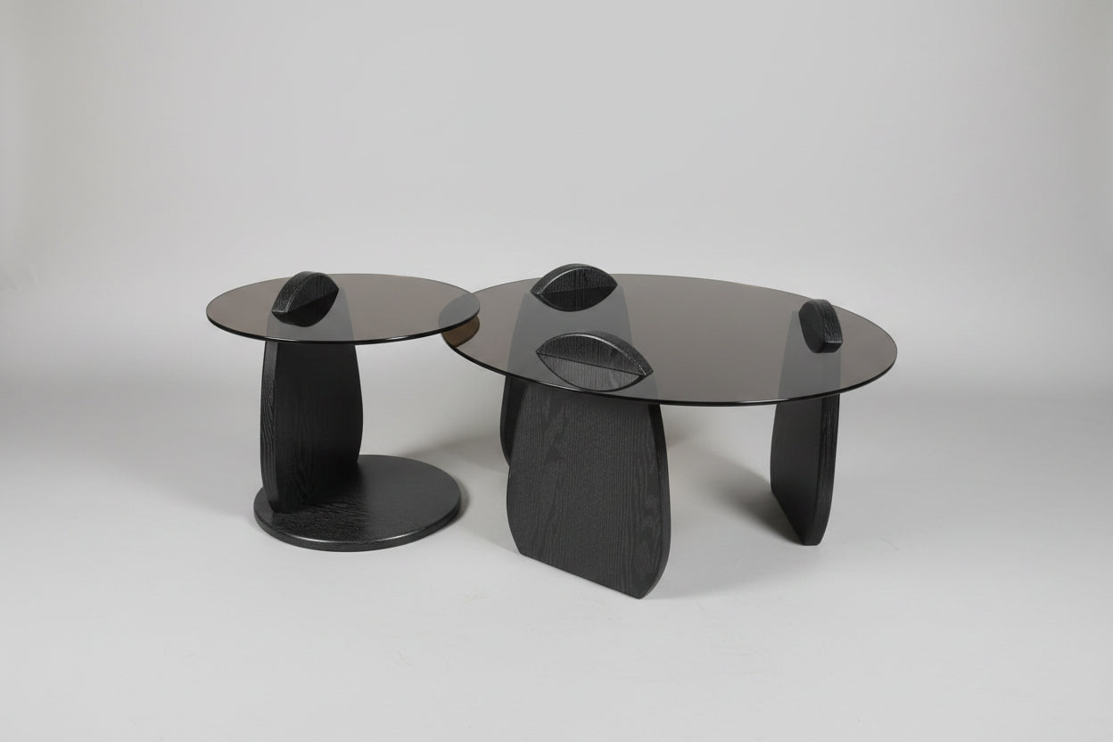 COFFEE TABLE JM168 2PC GLASS