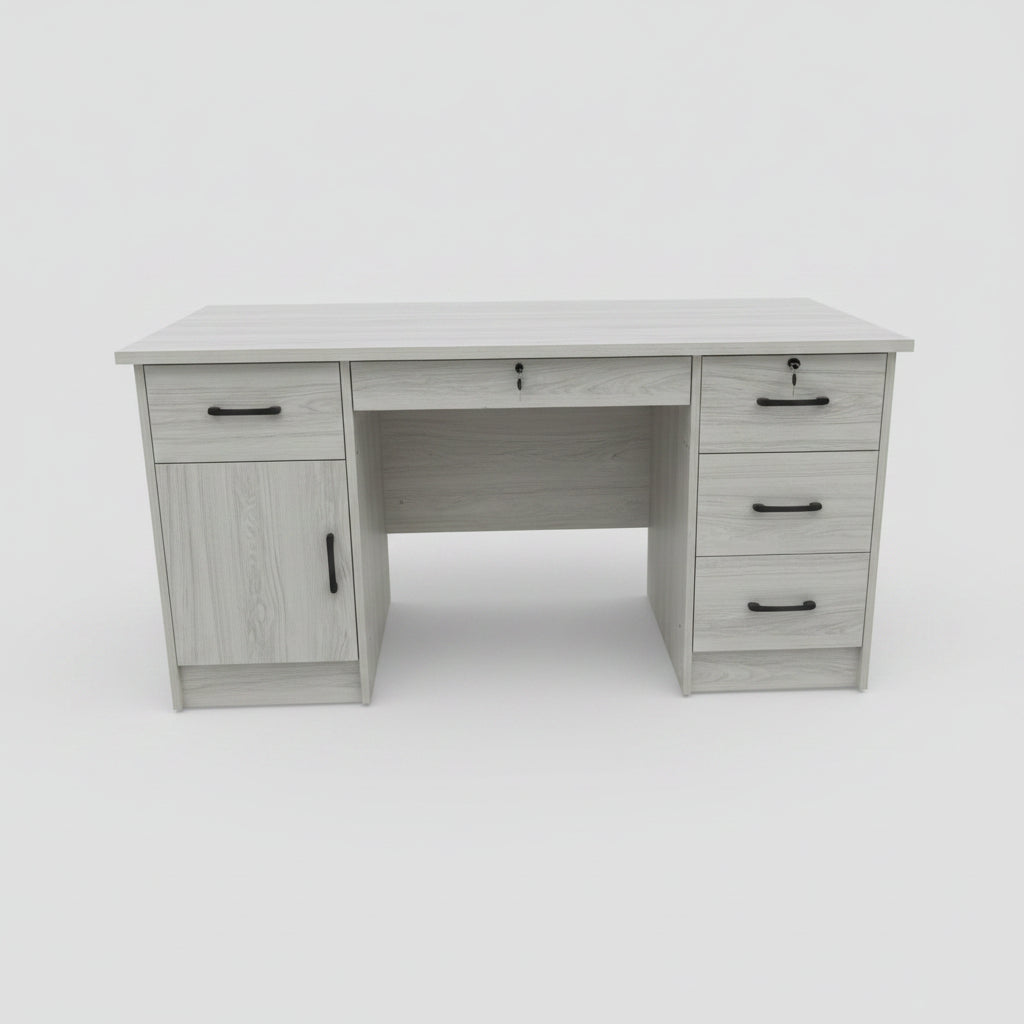 OFFICE DESK BFB140-4DRW+DOOR