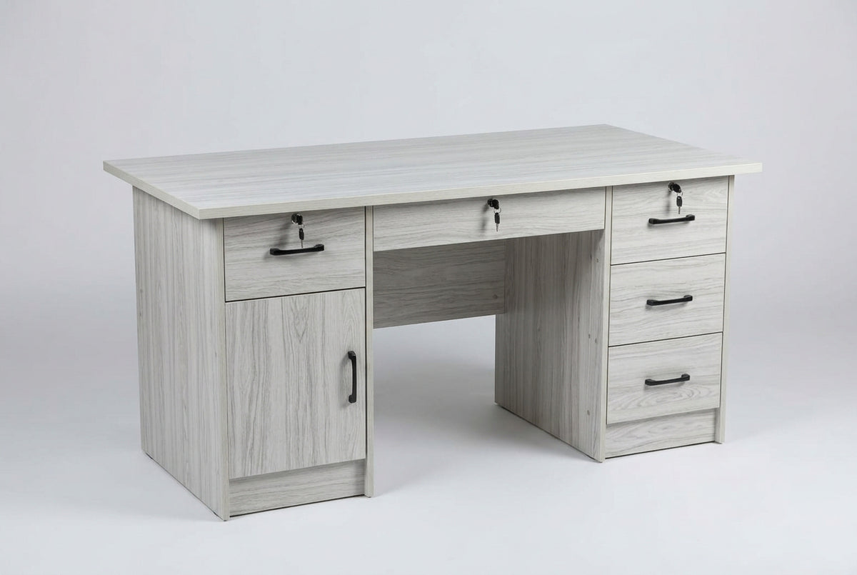 OFFICE DESK BFB140-5DRW+DOOR