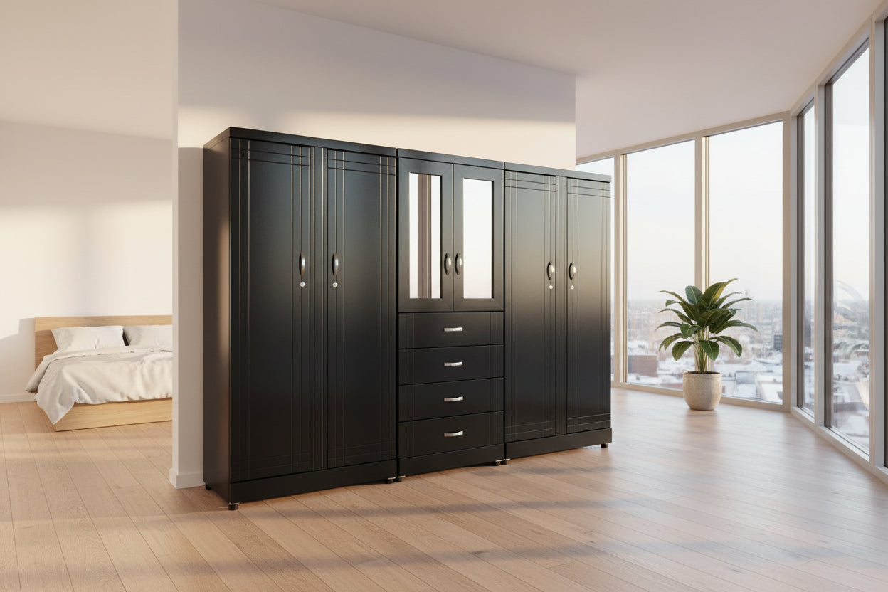 CONTINENTAL 5PC SPACESAVER BLK