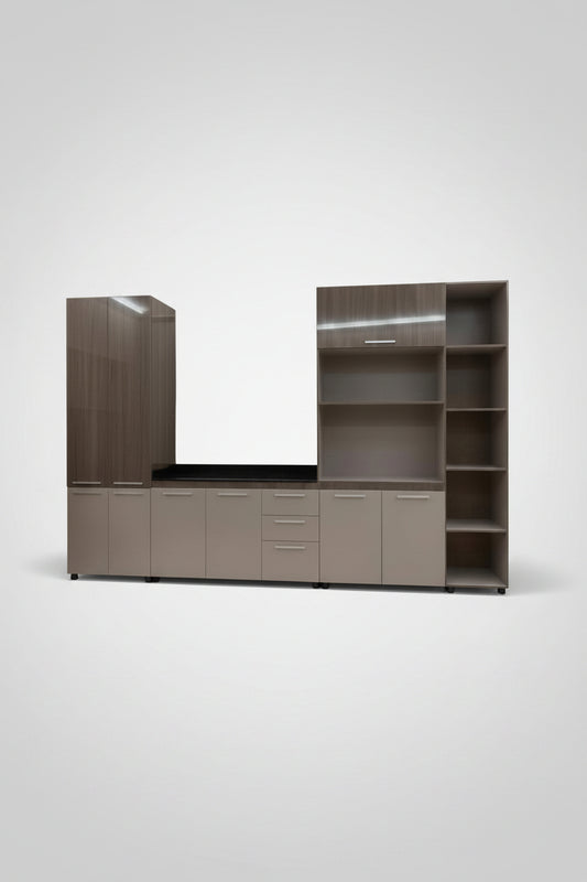 Mw BR  821 4pc K/scheme Alpine oak+Cappucino