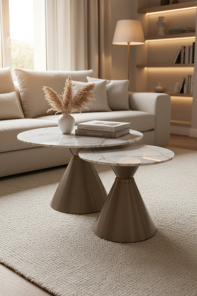 COFFEE TABLE D101-2 WHITE TOP