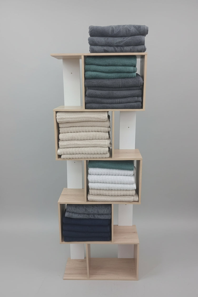Book Shelf Oak+white