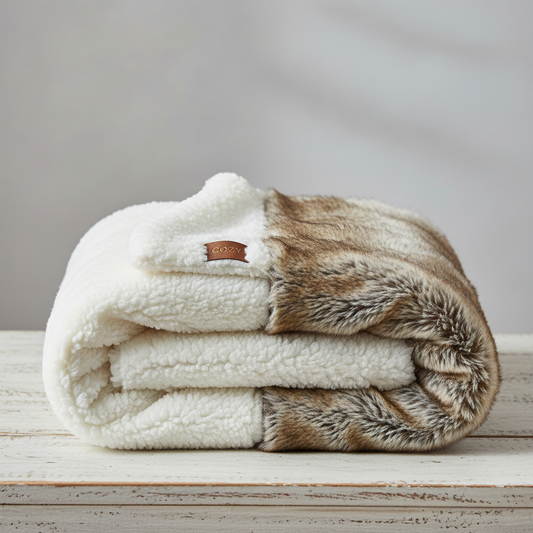 Bedding-Faux Fur Sherpa Throw 150x200