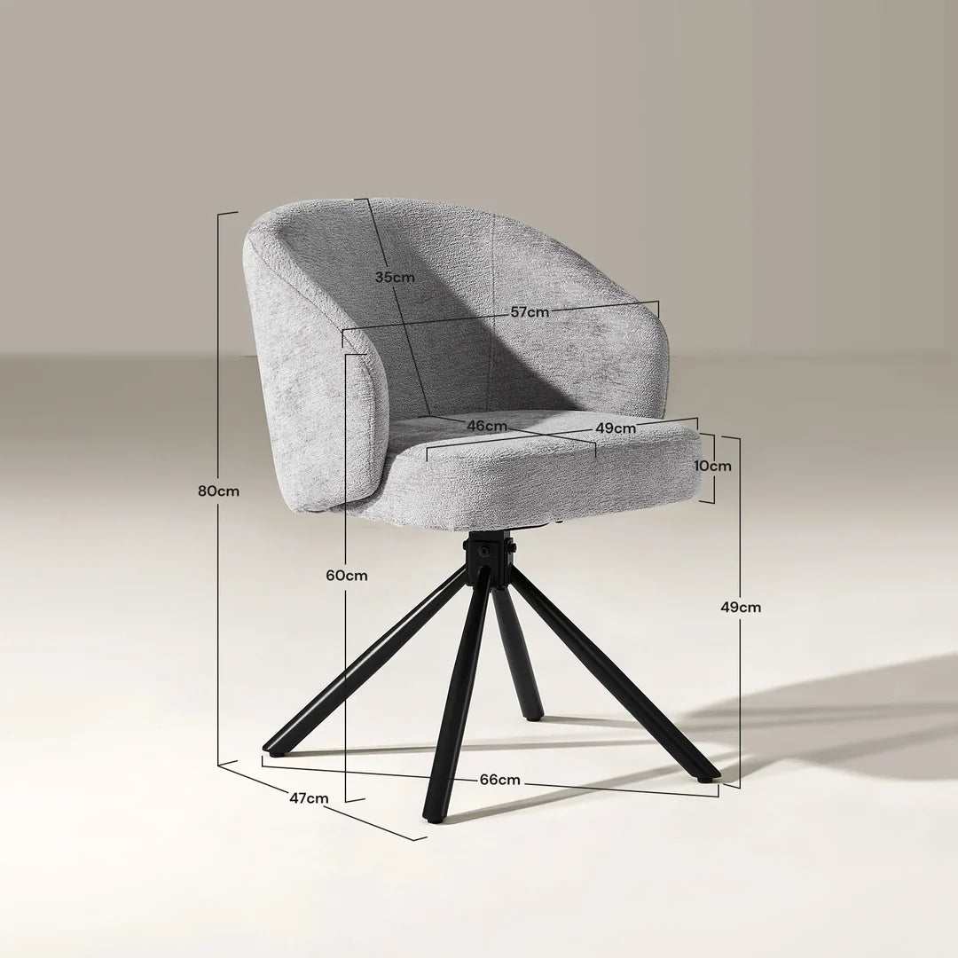 Legends Cleo Chairs Grey