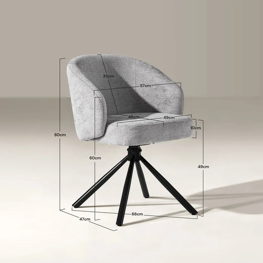 Legends Cleo Chairs Grey