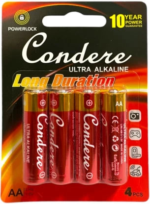 Condere 4Pc Aaa Battery-Red Ultra - Makoya Home