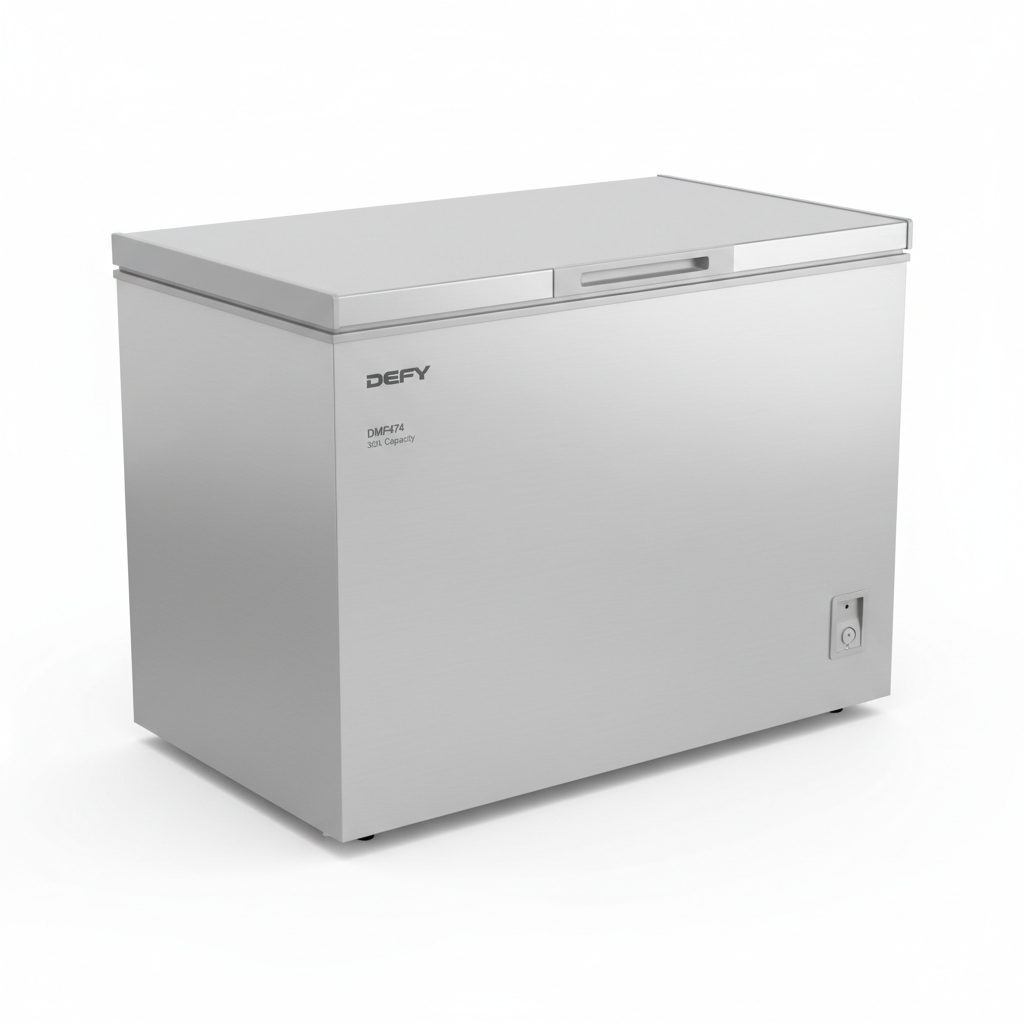 DEFY CHEST FREEZER DMF474 300LT METALLIC