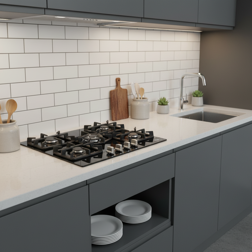 Defy DHG128 5 Burner Gas Hob 90CM Gemini - Makoya Home