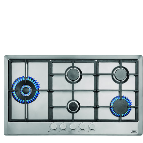 DEFY DHG129 HOB GAS 5B WOK SIL
