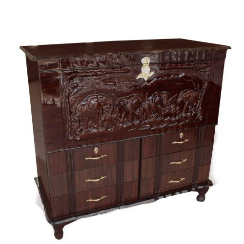 SITHOLE ELEPHANT KIST 6DRAWS+CUSHION