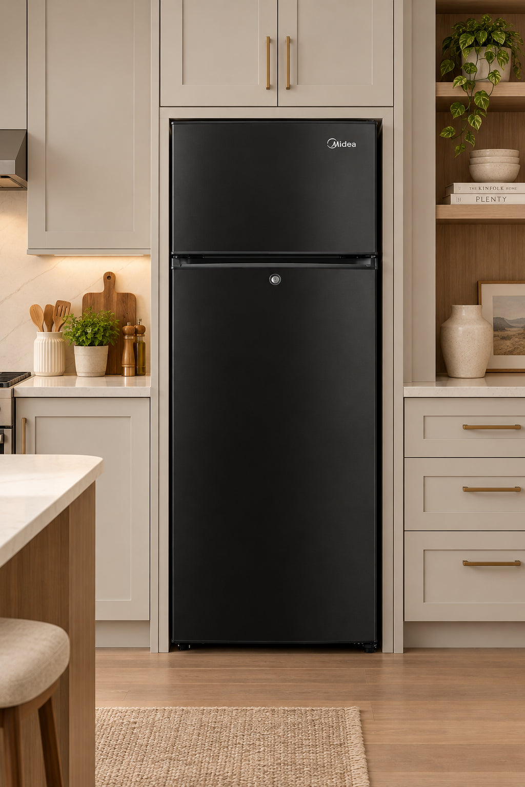 MIDEA FRIDGE H216FN BLACK
