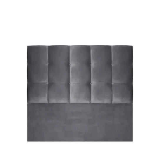 LEAH QUEEN H/BOARD GREY VELVET