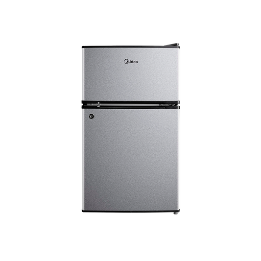Midea Bar Fridge Dbl Door Silver
