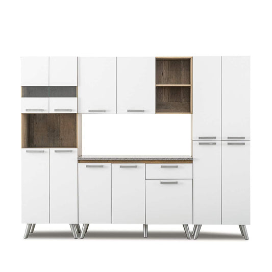 MW BR 930 4PC K/SCHEME UK OAK + SNOW WHT