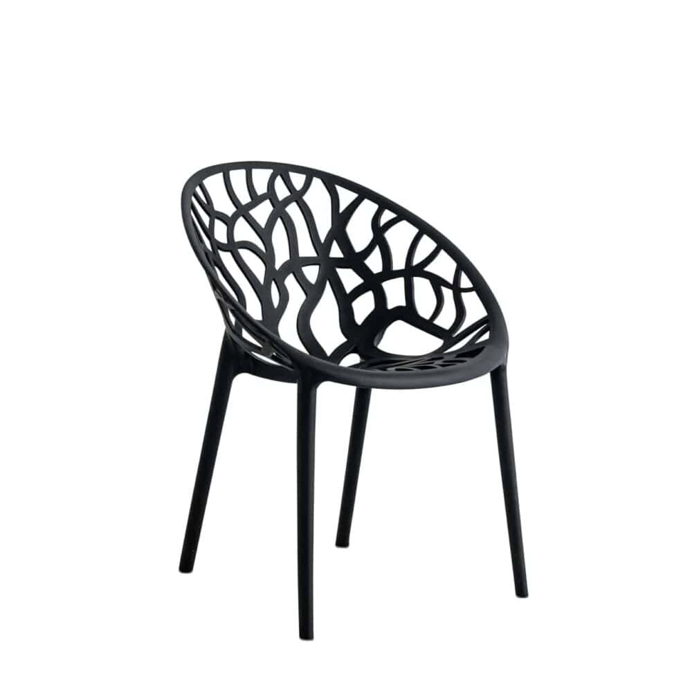 Mw Plastic Nest Chair Black