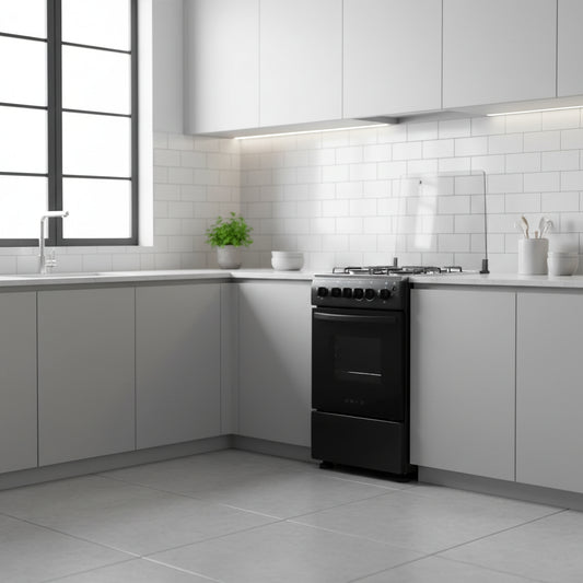 Obac 4plt Elec Stove Matt Black
