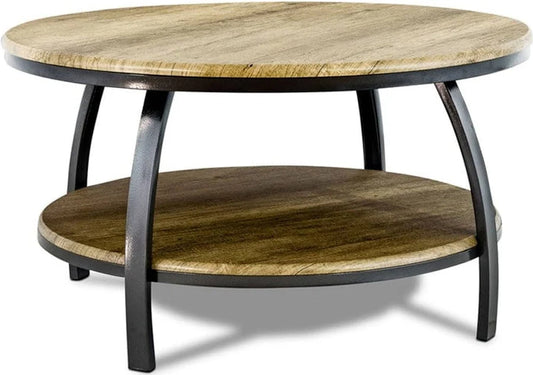 Coffee Table Mw 890 Round Two Tier Four Legs