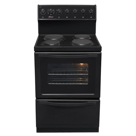 UNIVA STOVE 4PLT BLACK WARMER DRAW U116B