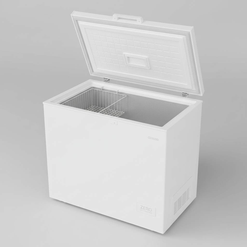 ZERO GAS/ELEC CHEST FREEZER 215LT WHT