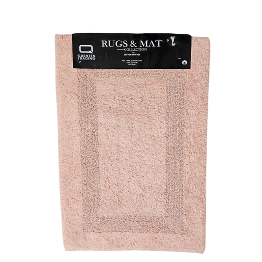 Plush Bathroom Mat - Pink