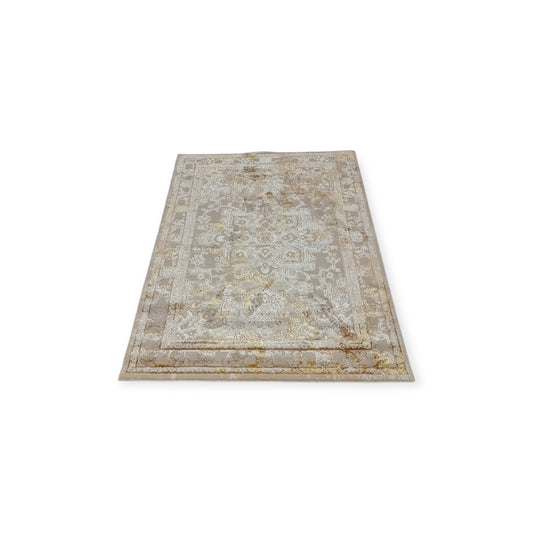 Kristal Turkish Rug - Beige/copper